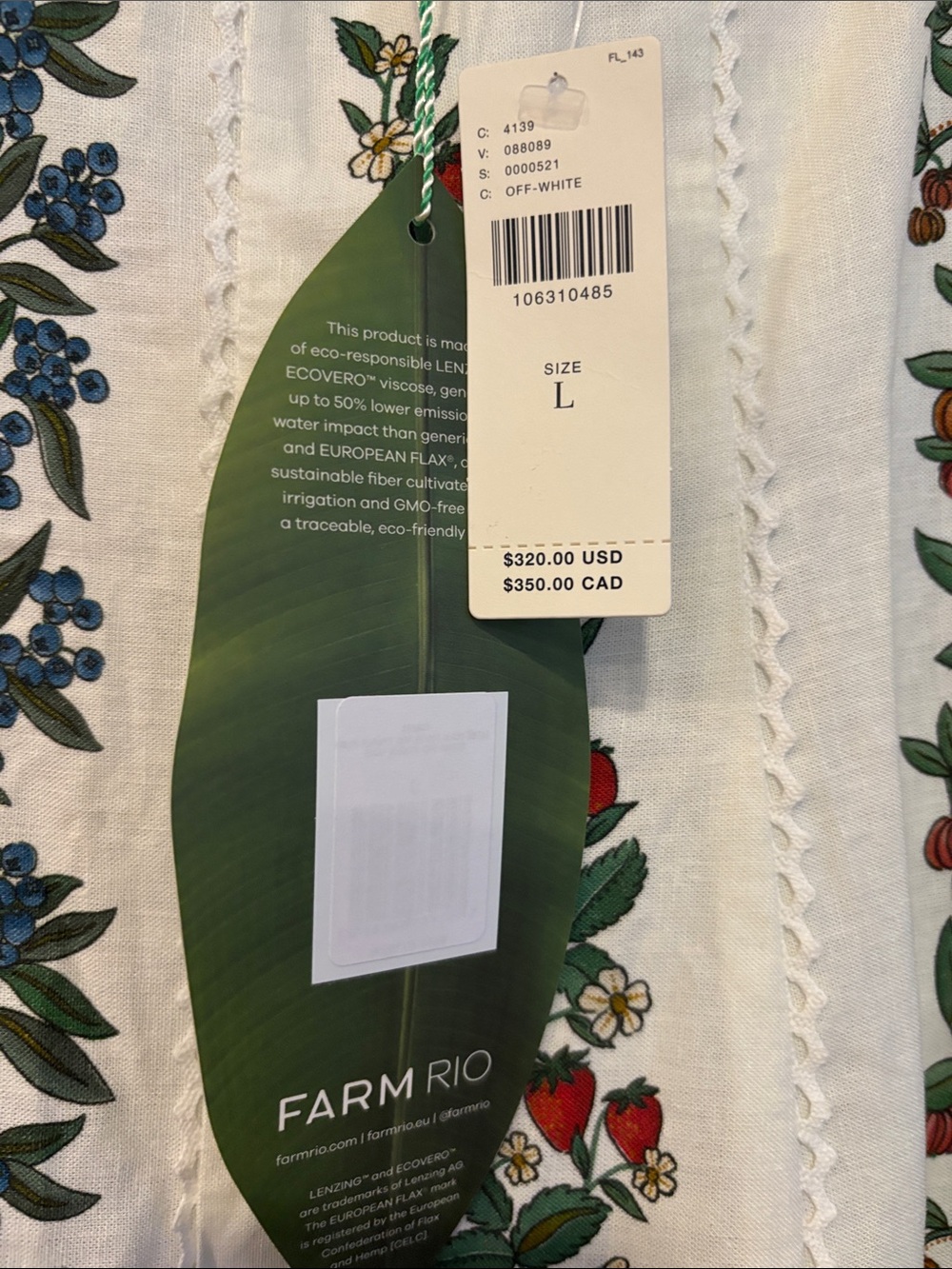 FARM Rio White Maxi Dress with Red and Blue Floral Embroidery - Picture 9 of 11